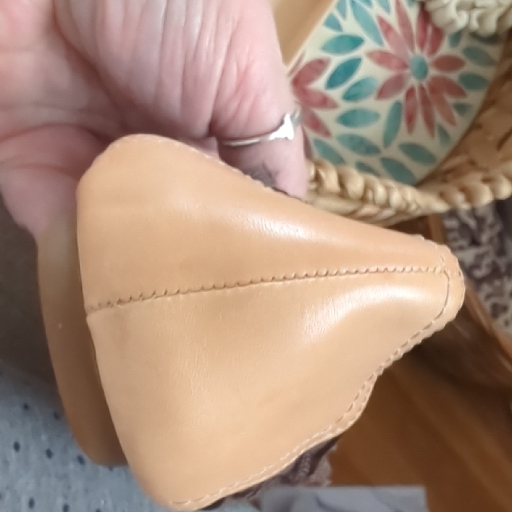 Coach Brown and Tan Two-Tone Flats with Elastic Fit - Picture 12 of 14